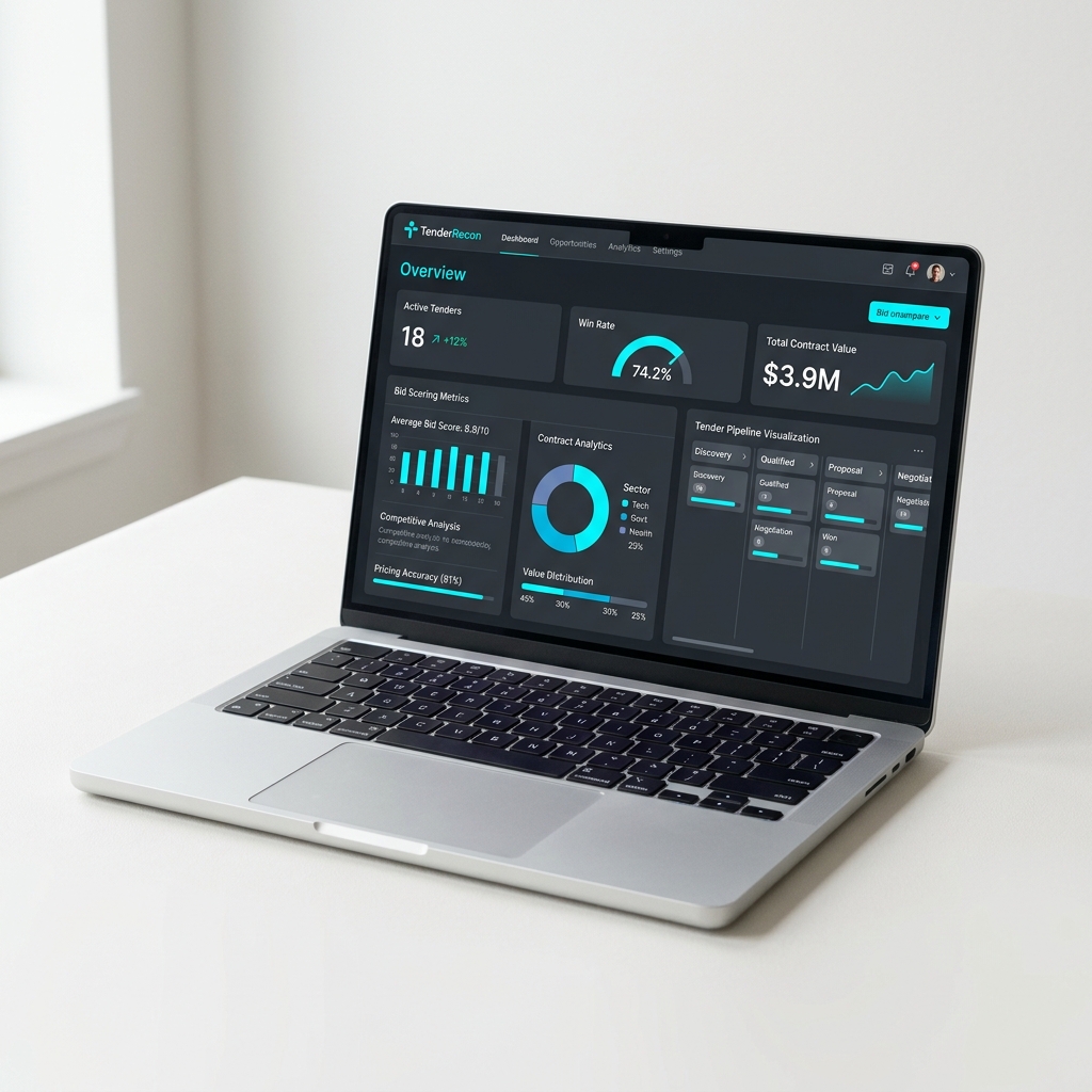 TenderRecon bid intelligence dashboard